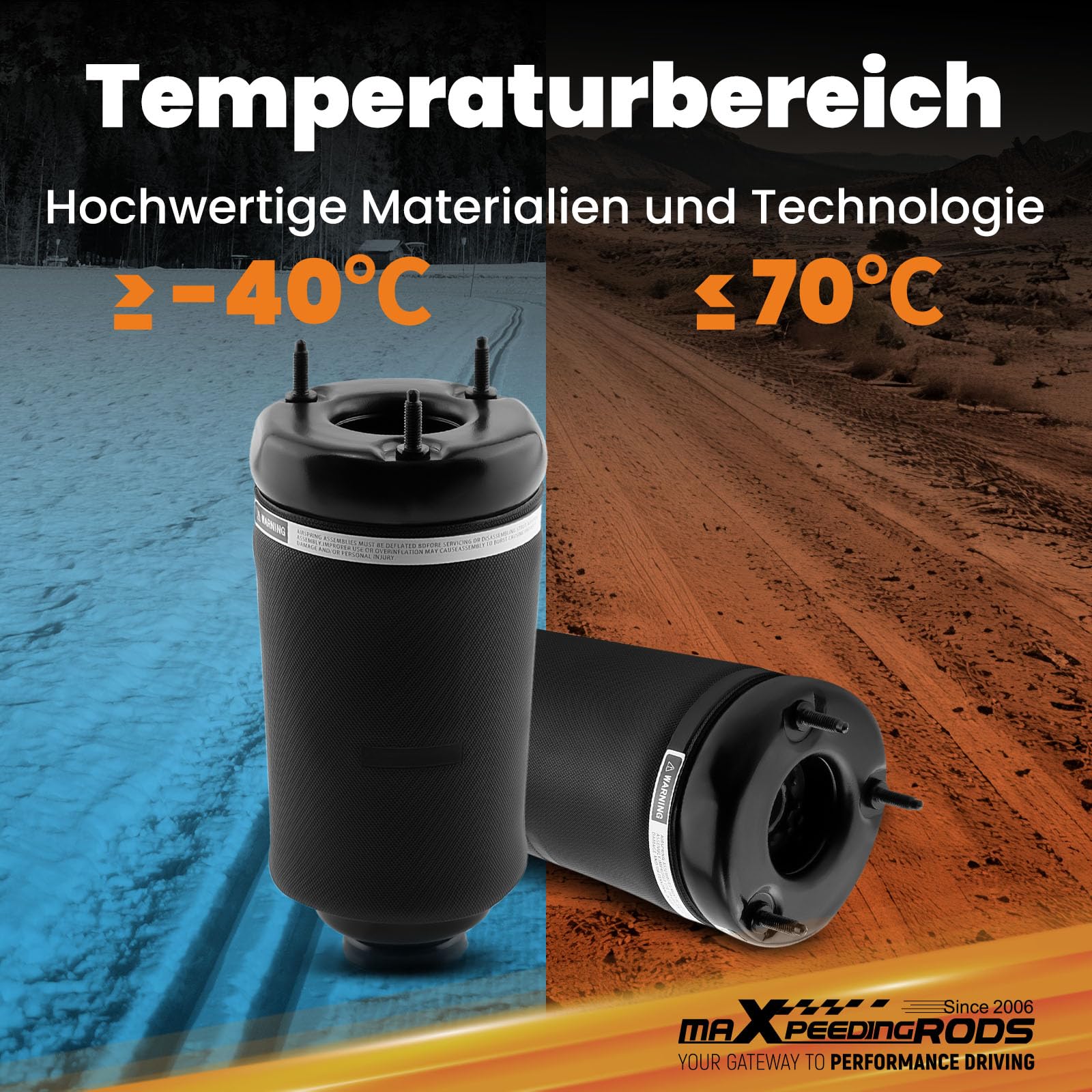 maXpeedingrods Airmatic Luftfederung Luftbalg vorne für W164 ML/GL Klasse 1643206013