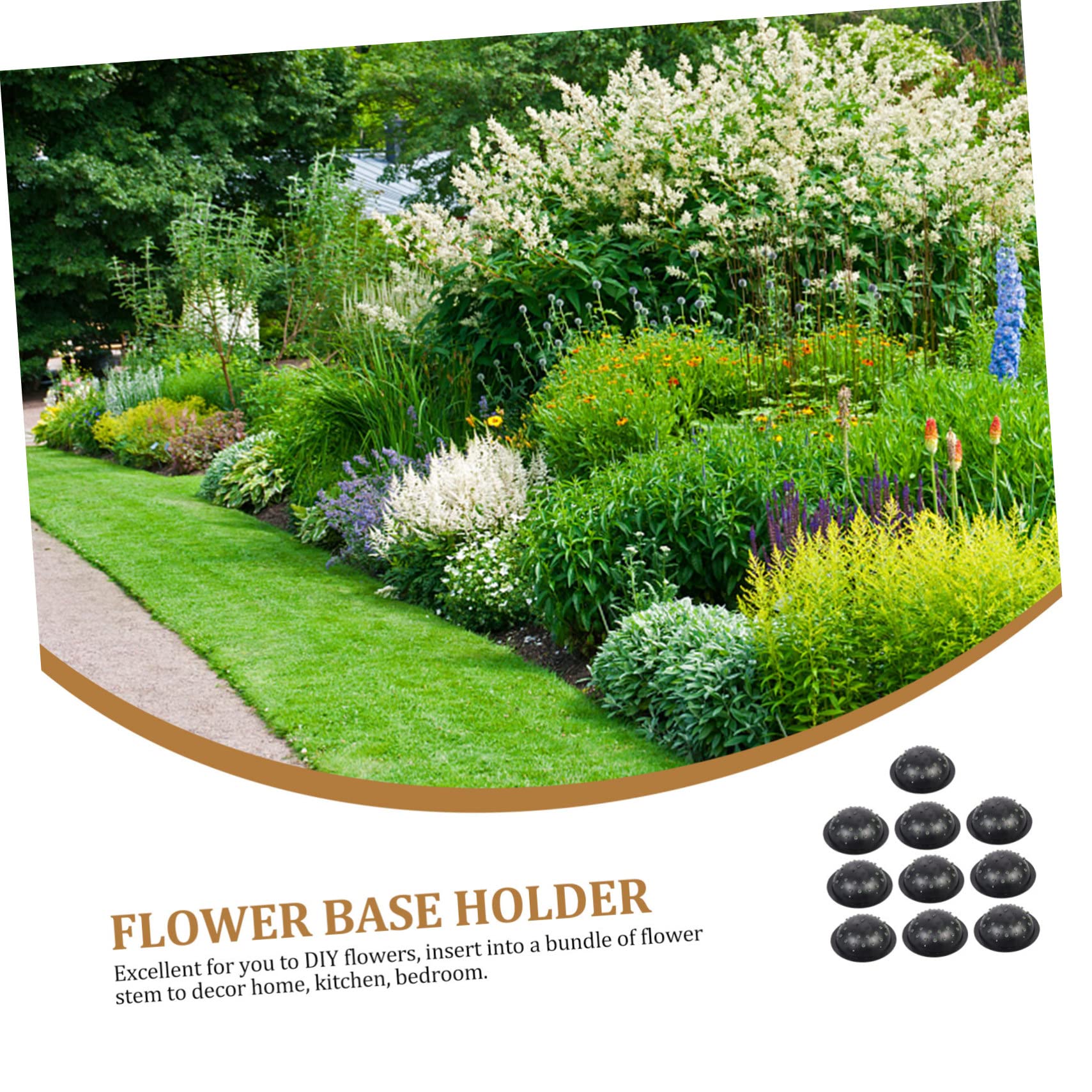 Gogogmee Flower Arrangement Frog 10pcs Plate Base Floral Holder Ikebana Arrangement Save Cost Perfect for All Flowers