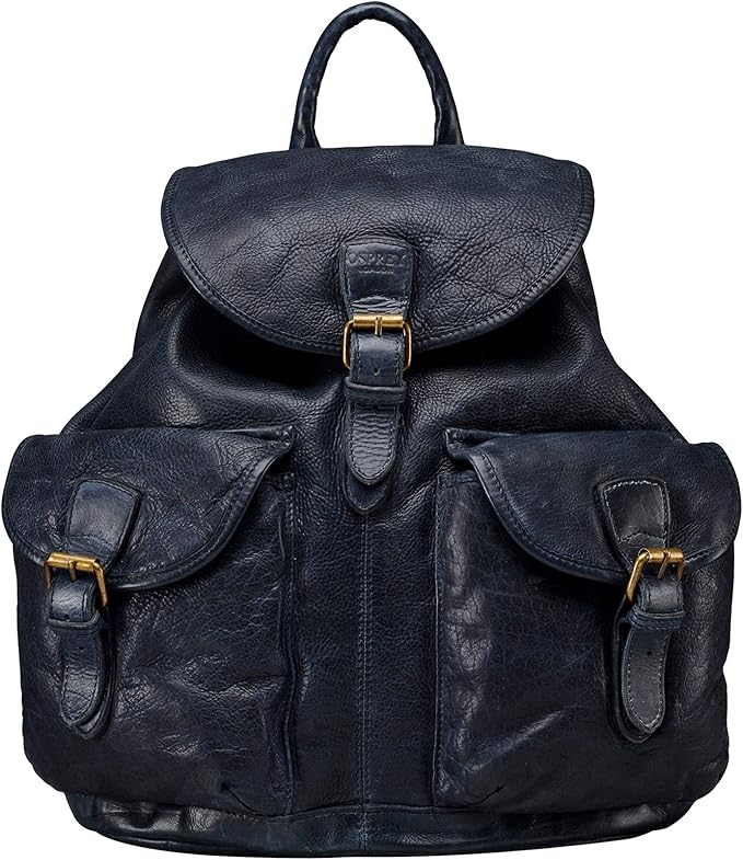 OSPREY LONDON The Hazelden Navy Leather Rucksack Bag Amazon.co.uk