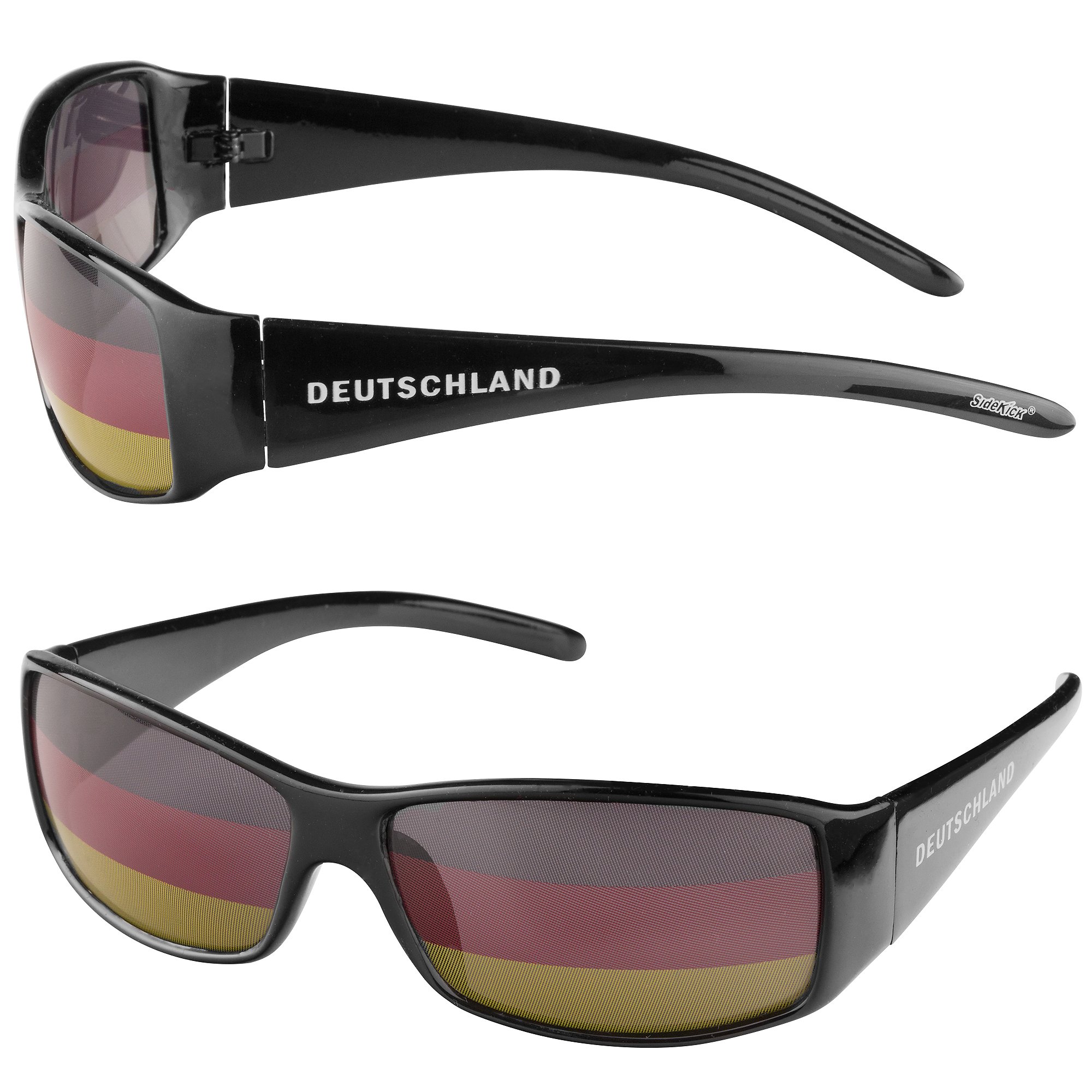 Taffstyle Deutschland Fan Set 5 Teilig Fußball EM WM Fanartikel mit Cowboyhut Sonnenbrille Schminkstift Tröte Schweißbändern Länderflagge Public Viewing