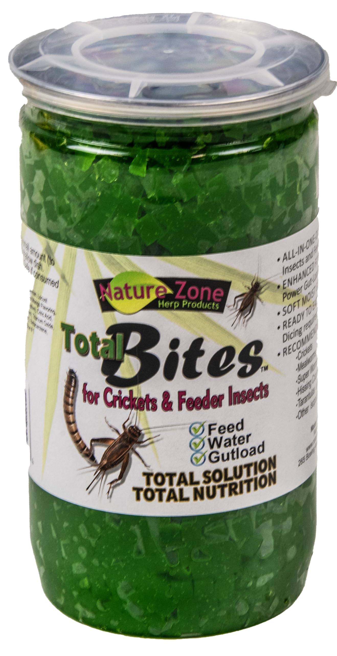 Nature Zone SNZ54511 Feeder Insects Total Bites Soft Moist Food with Spirulina, 9-Ounce