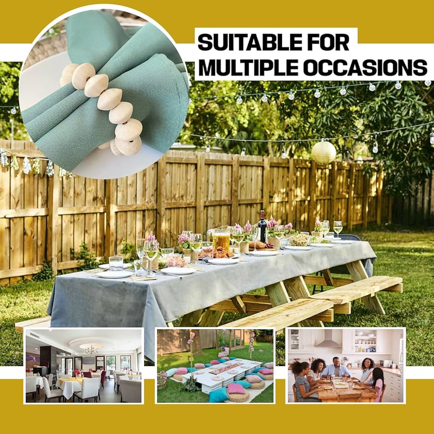 ナプキンリング6個セット Amazon｜ナプキンリング 6個セット – 木製ビーズナプキンリング