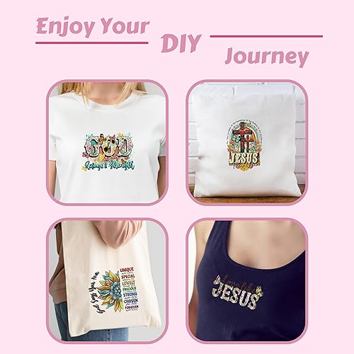Miniatura 6 de 9 parches cristianos de transferencia para planchar, diseños de vinilo para camisetas, calcomanías de transferencia de calor DTF vintage para ropa,