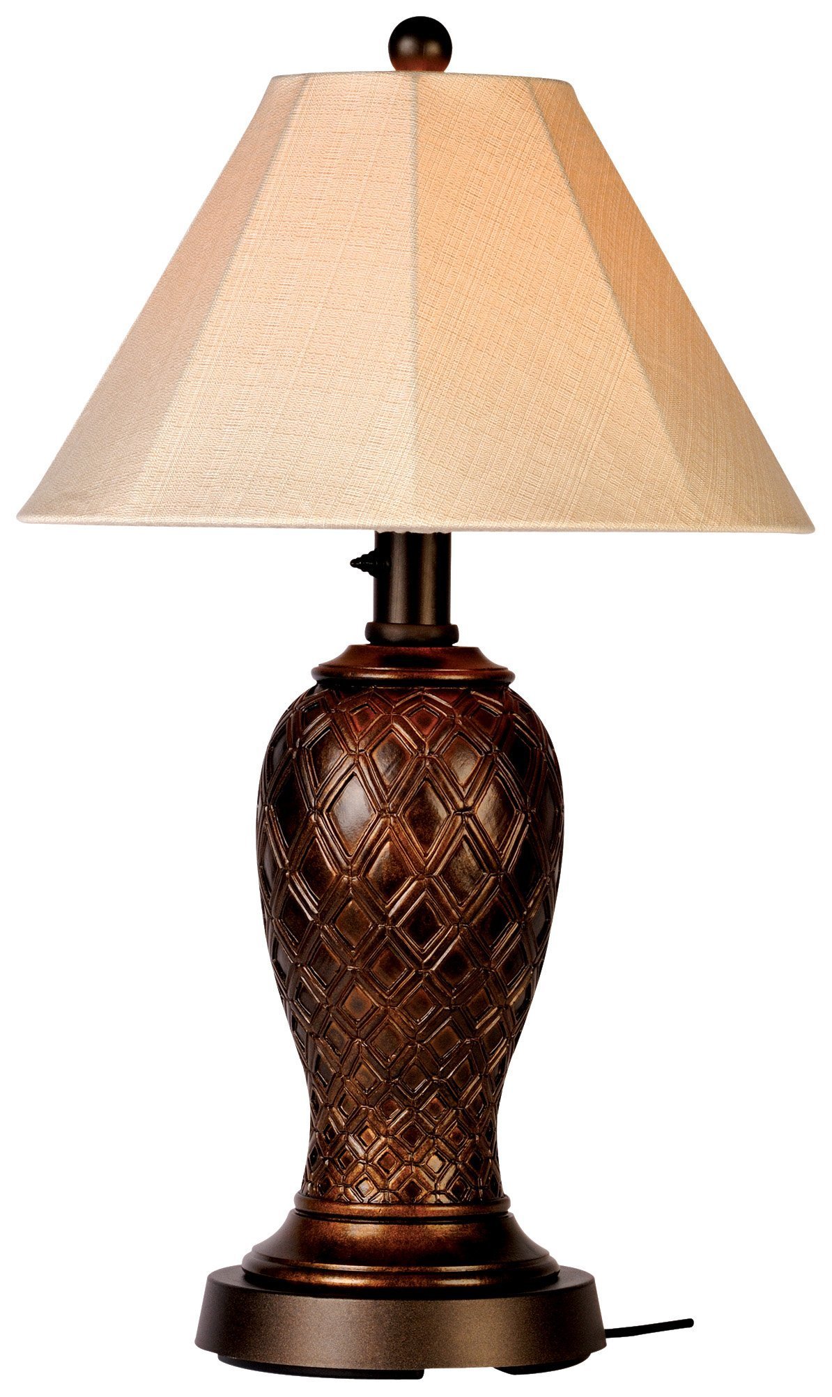 Monterey 937 Bronze 34-inch Table Lamp Antique Linen Shade