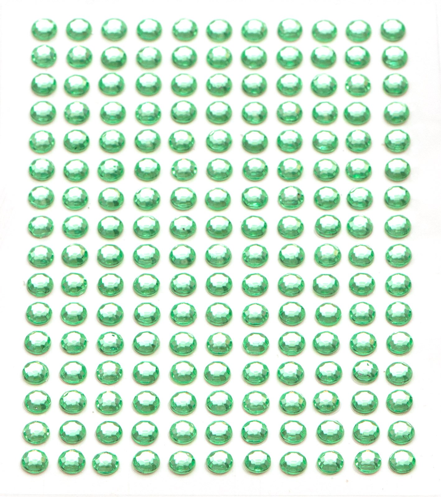 352 x Light Green Self Adhesive Diamante Stick On Rhinestone Gems 3mm