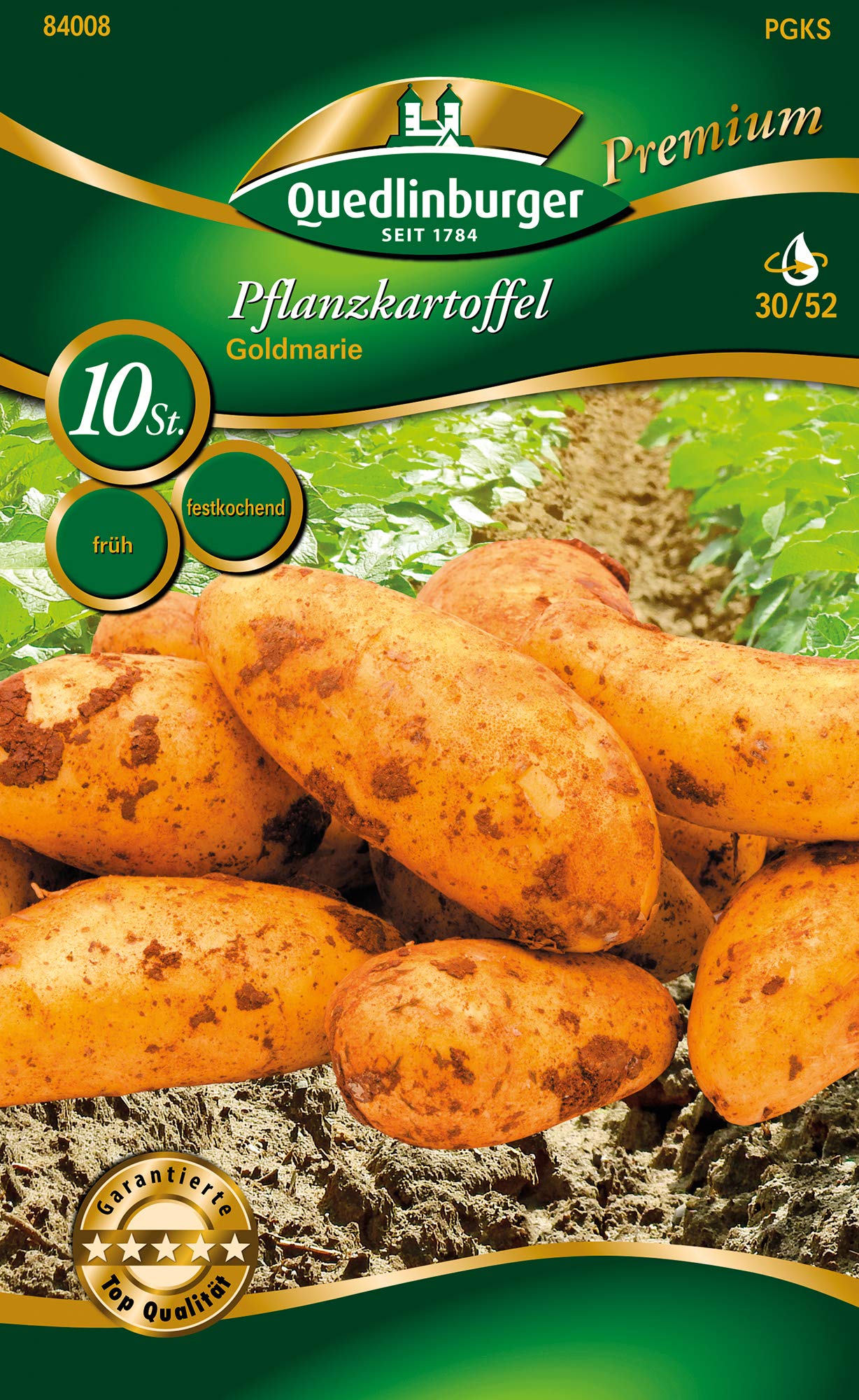 Quedlinburger 84008 Kartoffel Goldmarie (10 Stück) (Pflanzkartoffeln)