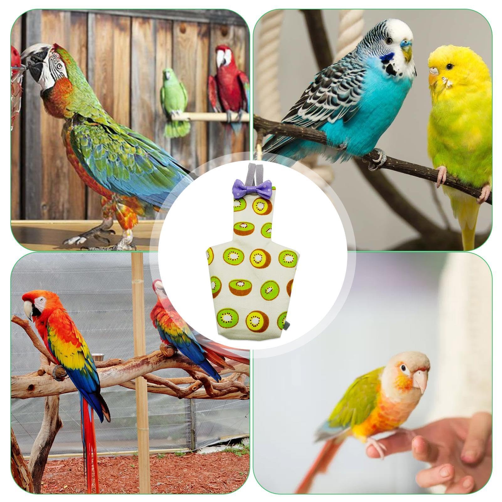 Pañal de loro, traje de vuelo, almohadilla para orina de pájaro, pañal de cacatúa, pañal ajustable para pájaros, pañal protector impermeable, pañales para pájaros, traje de vuelo para periquitos y