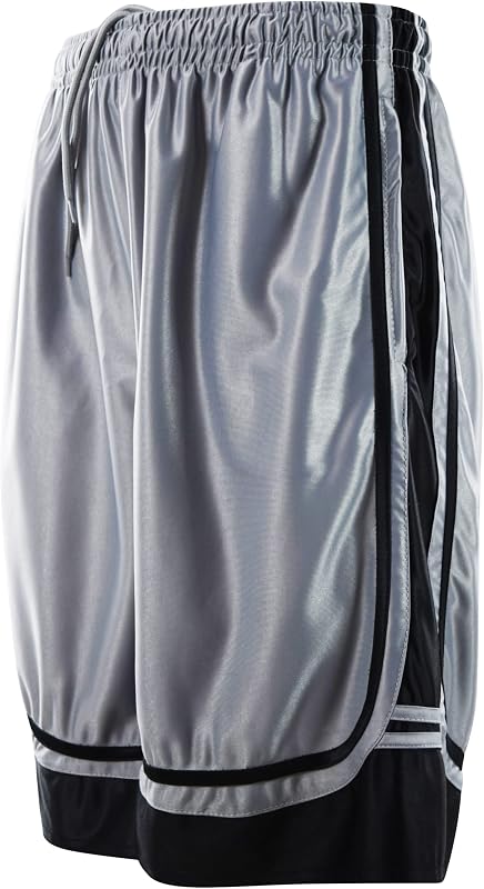Pantalón corto de baloncesto para hombre con entrenamiento en el gimnasio y bolsillos con cremallera