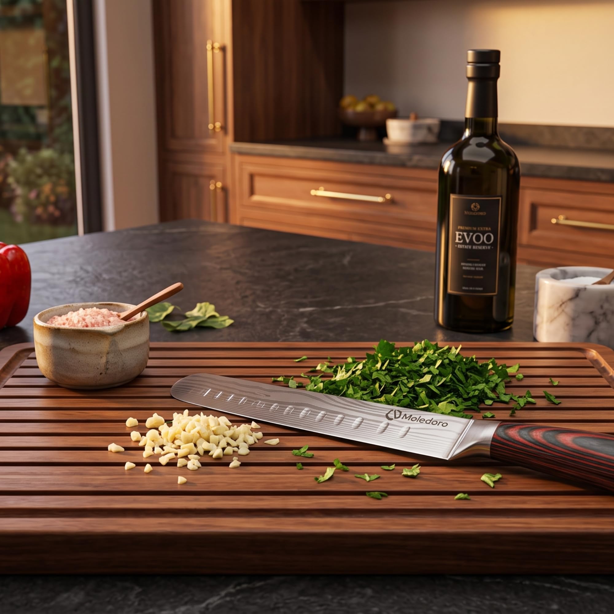 12-Inch Brisket Knife, Meat Slicing & Carving Knife, Granton Edge — Amazon image 9