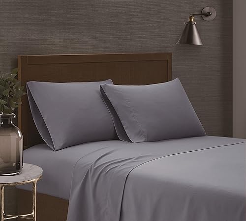 LONDON FOG Juego de sábanas y fundas de almohada de 6 piezas para lavar prendas de vestir - Tela de microfibra suave - Azul