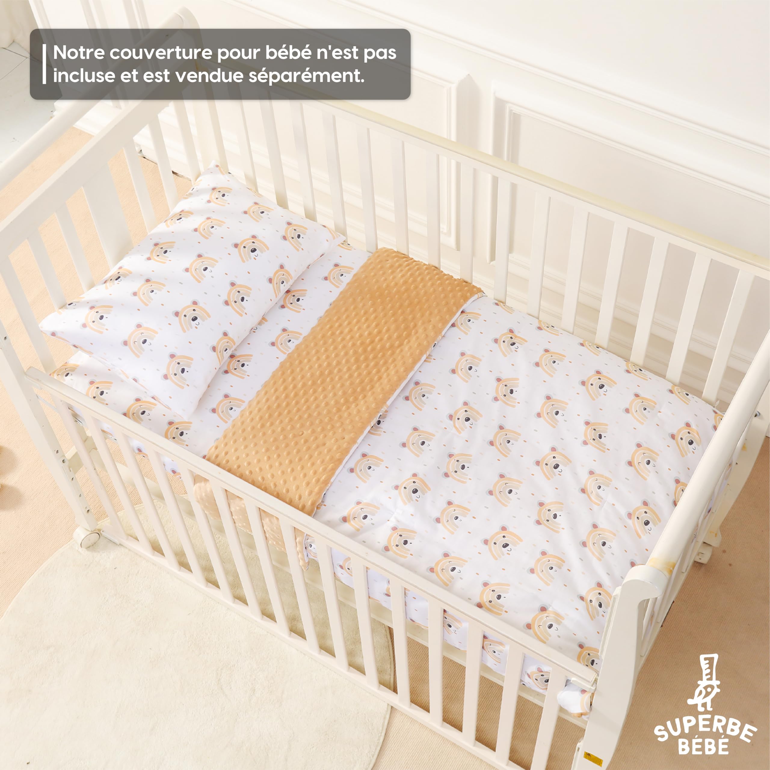 Oreiller Enfant avec Taie 33X45 Cm en Coton Oeko-tex - Coussin Bebe pour Siestes Ecole Maternelle Et Voyages - Lavable en Machine - Oreiller Enfant 1-3 Ans - Coussin Lecture Enfant Chambre Fille