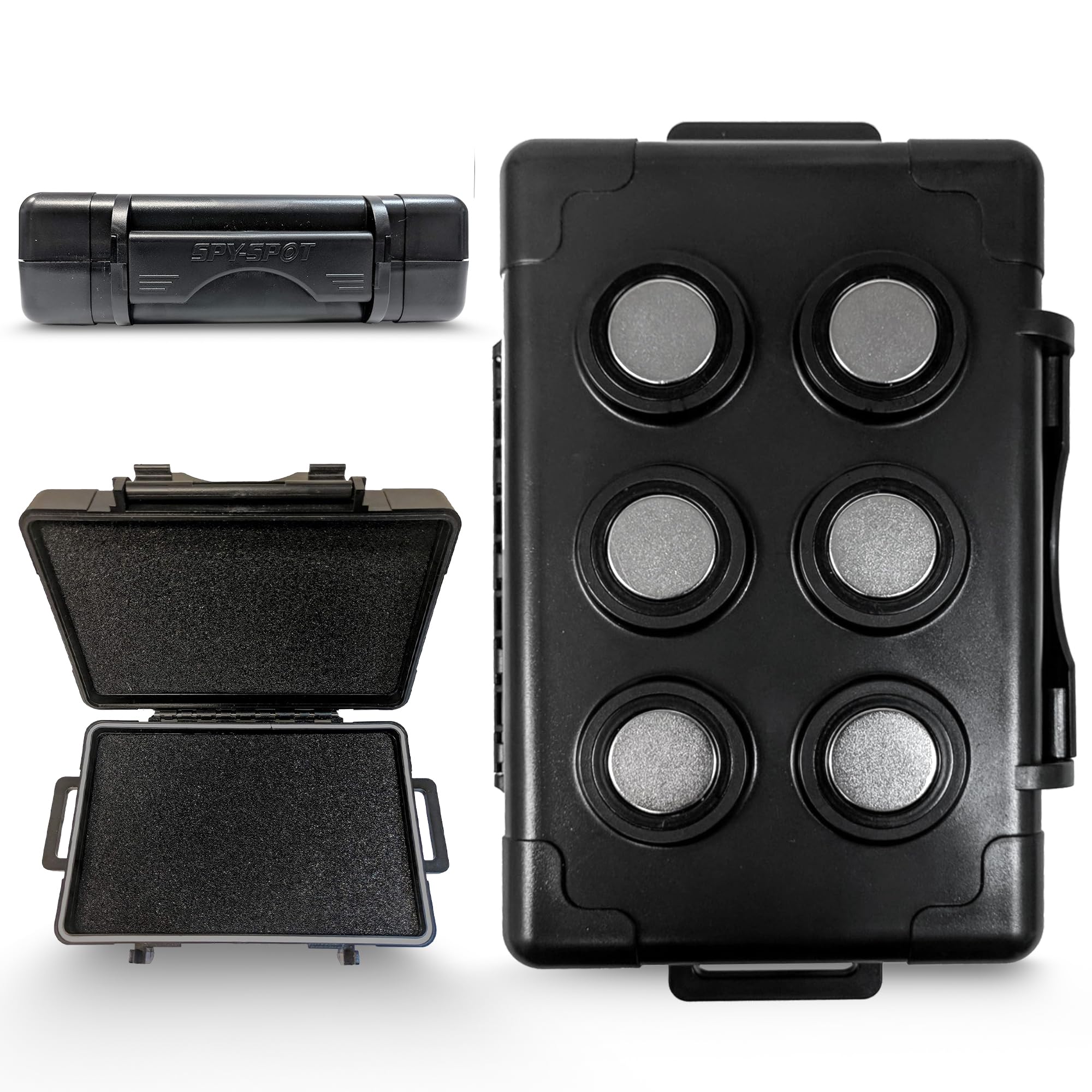 Spy Spot Waterproof Magnetic Strong Stash Heavy Duty Hide Key Magnet Mount Box Car GPS Hide Items Anywhere