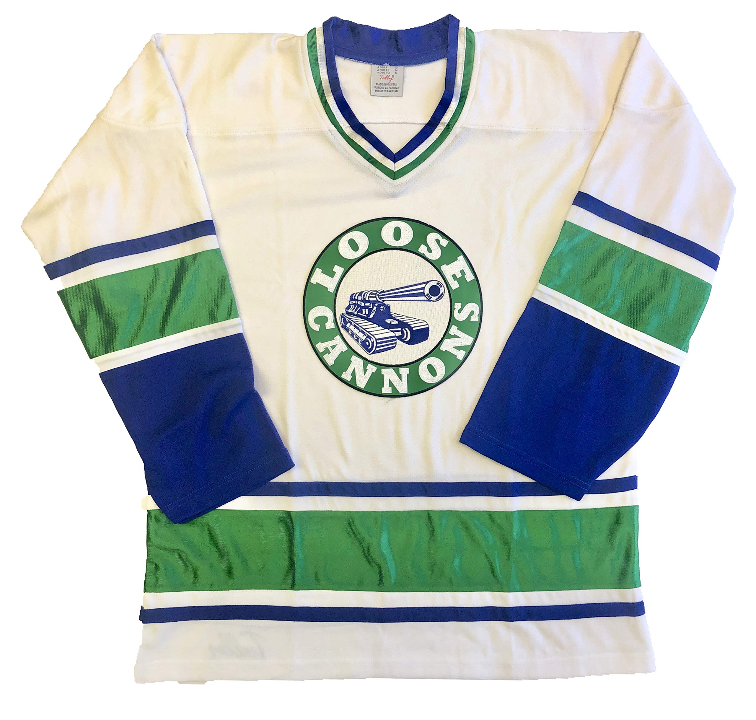 Loose Cannons Hockey Jerseys - We are Ready to Customize with Your Name and Number (White, Adult Large)