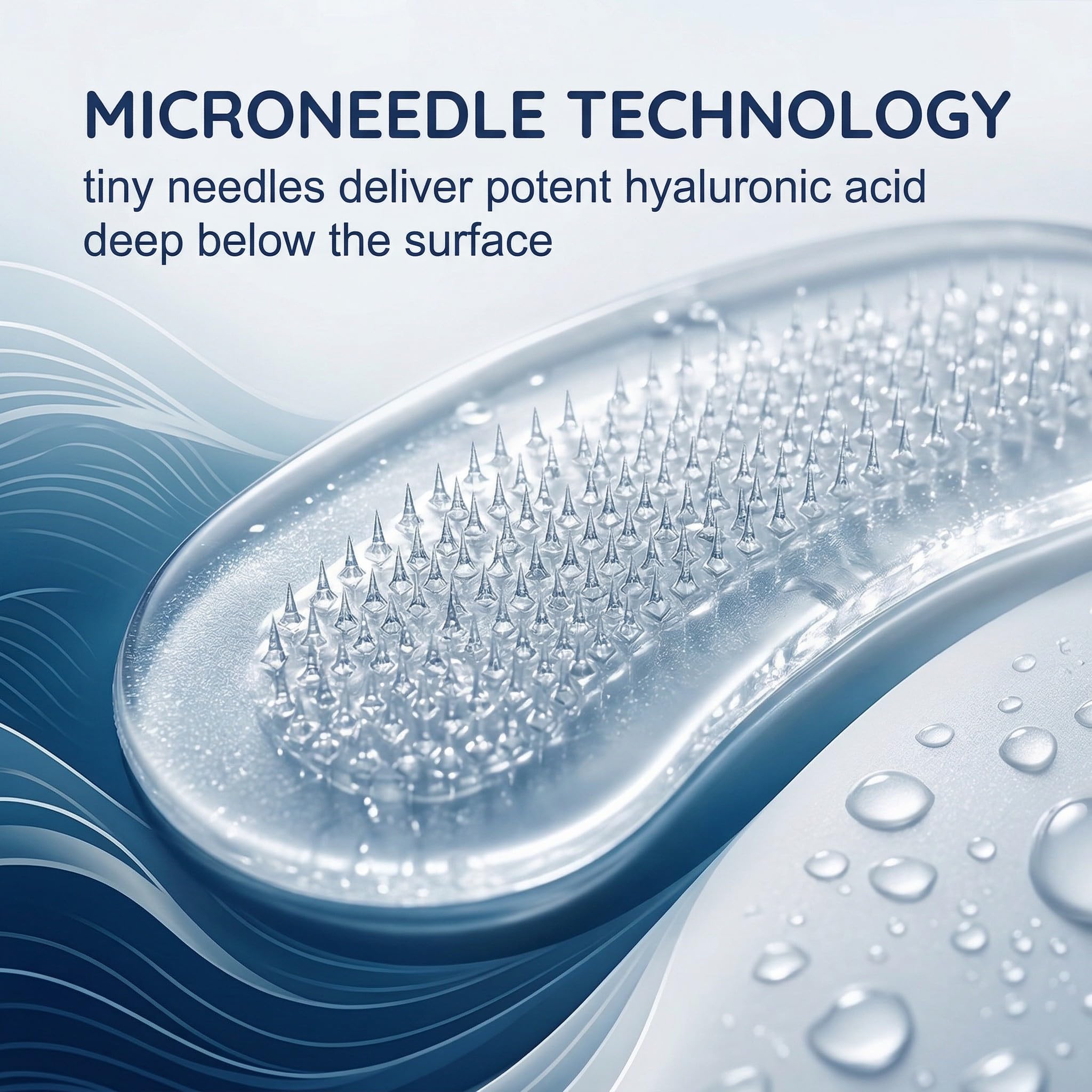 4 Paia di Patch Occhi Microneedling con Acido Ialuronico, Riduce le Rughe, Contro Occhiaie e Borse, Cura Intensiva degli Occhi