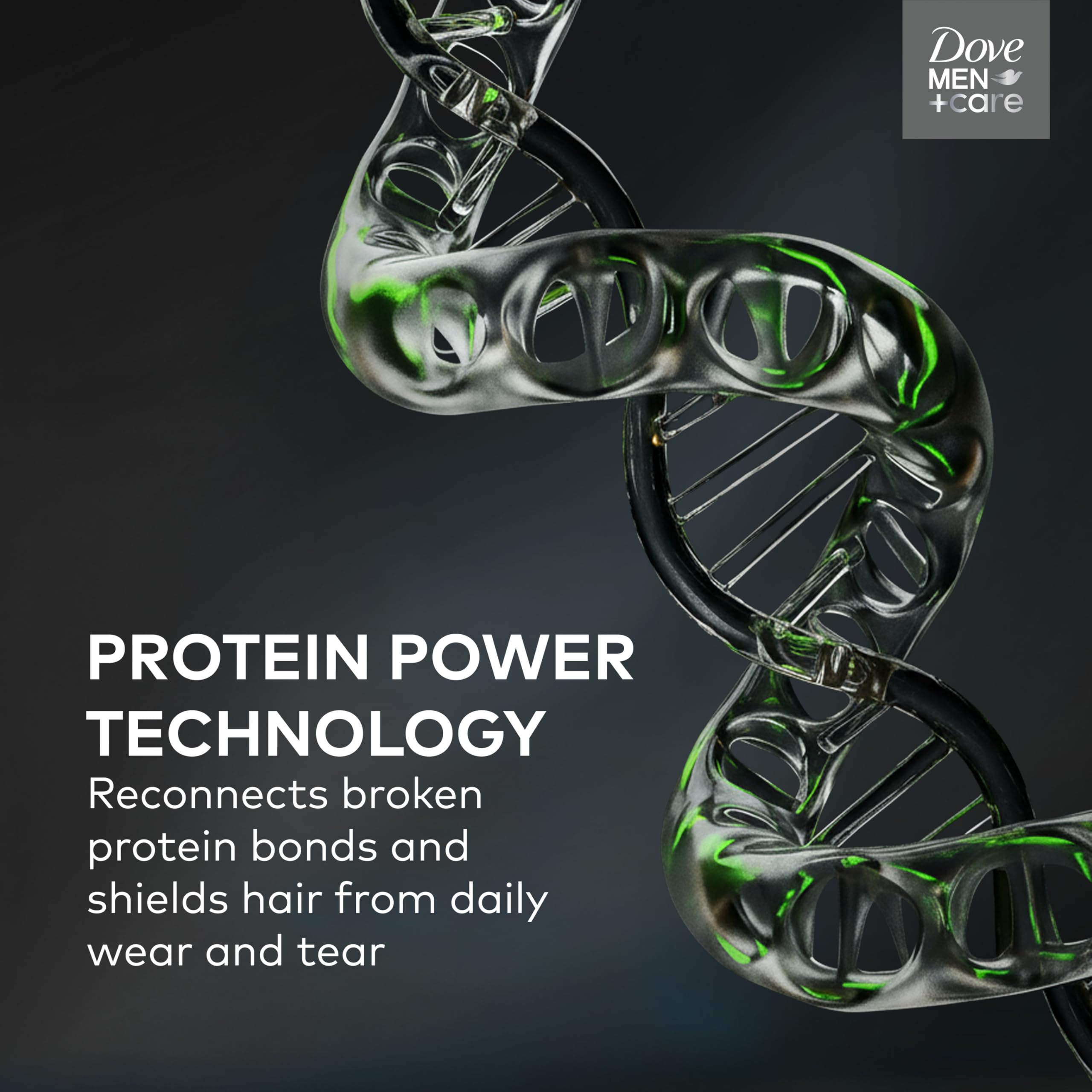 DOVE MEN + CARE Shampoo 1 count Fresh + Clean for Hair Refreshing & Strengthening, with Menthol, 28 fl oz