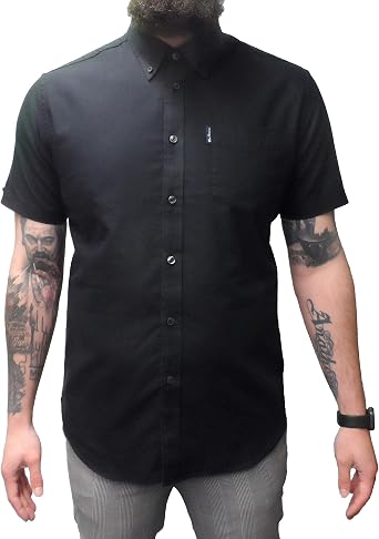Ben Sherman Men's Short Sleeve Oxford Shirt in White