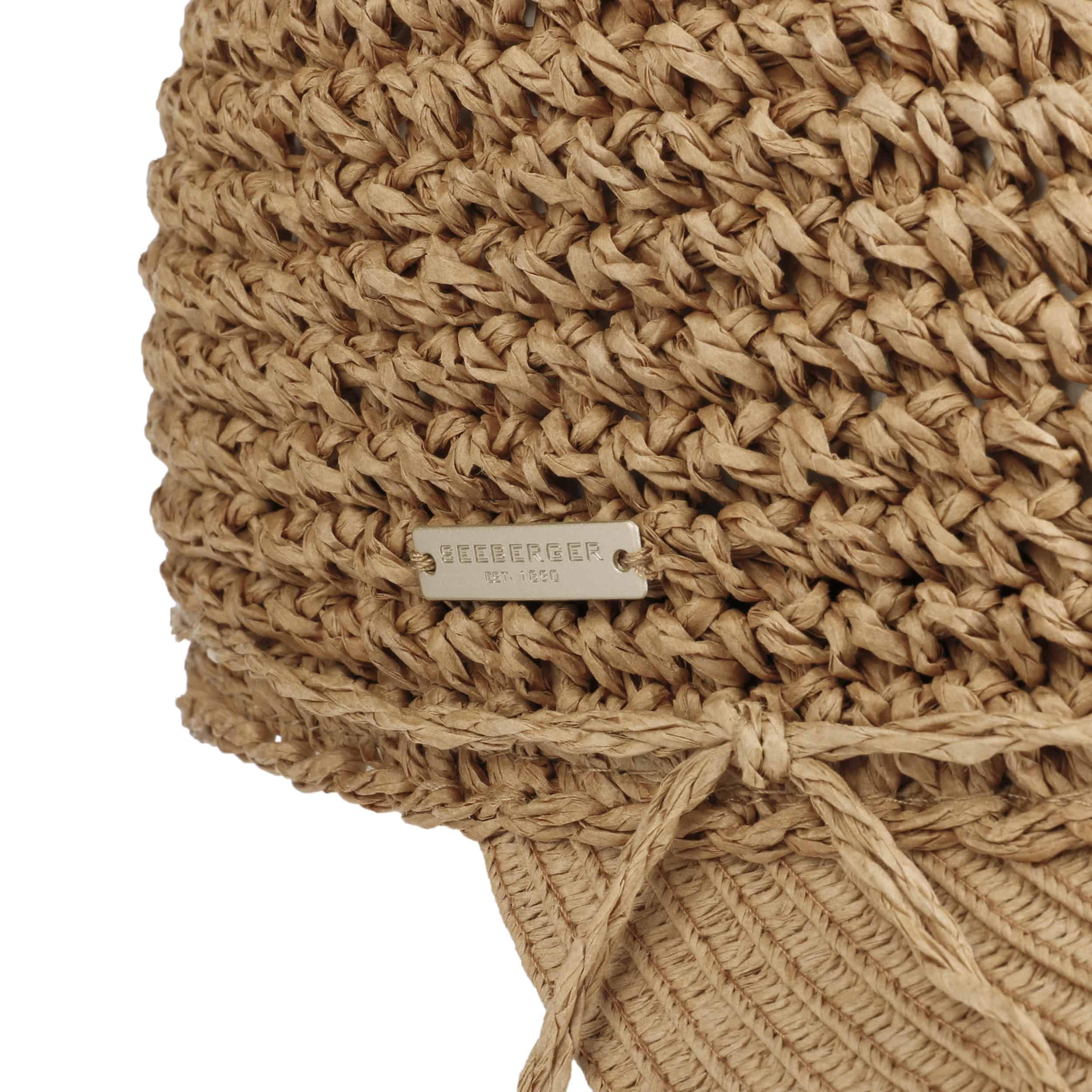 Seeberger Gorra Uni Rollable Crochet Mujer - de Sol Verano Visera para el con Primavera/Verano