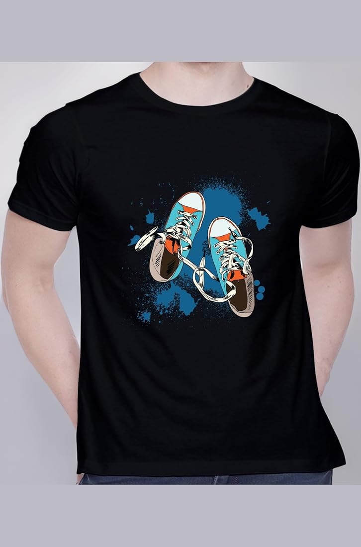 CreativiT Graphic Printed T-Shirt for Unisex Funky Shoes CreativiT Graphic Printed T-Shirt for Unisex Funky Shoes