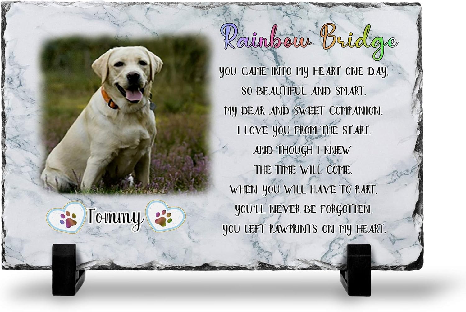 Memorial Stone for Dogs, Cats, Pets (7x11)