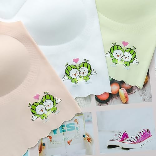 Miniatura 7 de Girls Training Bra-Racerback Sports Seamless Bras, Teen Bra Comfort Seamless, Girls Bra with Removable Mini-A Cup Pad