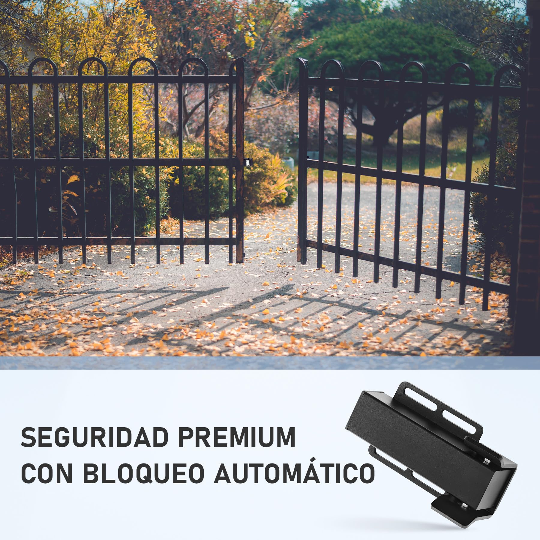 CO-Z Cerradura Eléctrica de 24 V CC para Accionamiento de Puertas Batientes, Cerradura de Seguridad para Puerta Exterior Hogar Patio