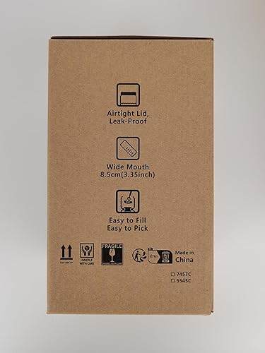 Miniatura 10 de Tarro de pepinillos con colador abatible para separador de jugo de pepinillos de húmedo y seco, tapa ABS de grado alimenticio mejorada y tarro de