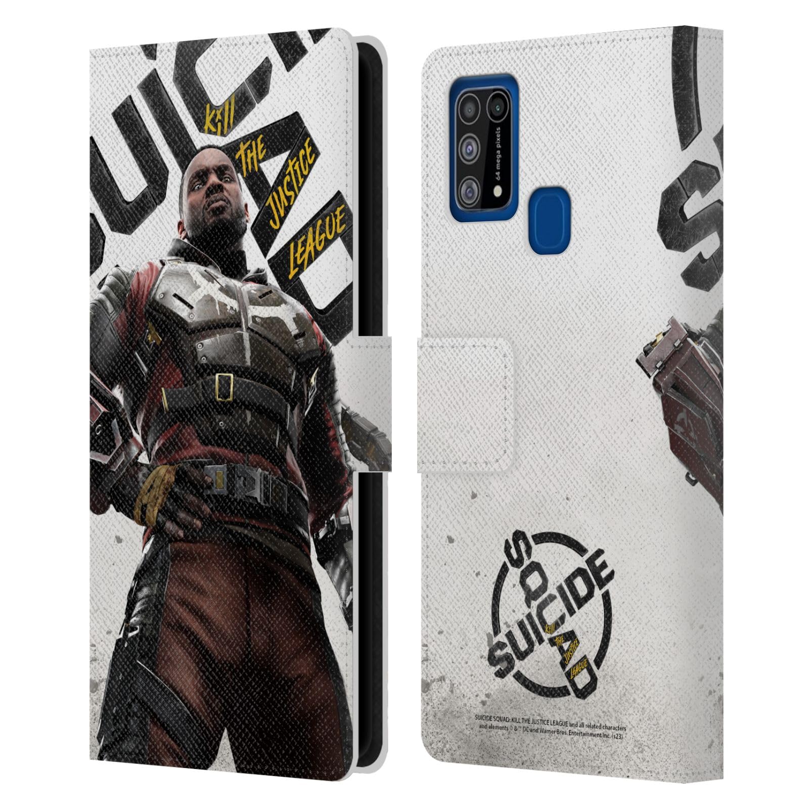 Head Case Designs Officially Licensed Suicide Squad: Kill The Justice League Deadshot Key Art Leather Wallet Case Compatible With Samsung Galaxy M31 (2020)