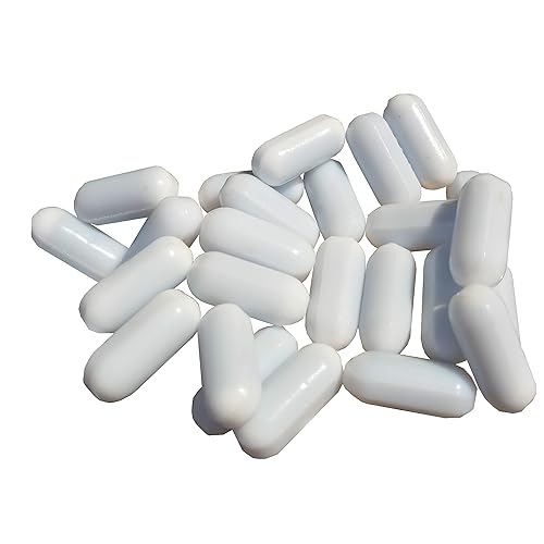 Miniatura 4 de Barra agitadora magnética PTFE agitadora magnética (0.315 x 1.378in, forma de cilindro, 10 unidades)