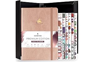 Undated Daily Planner with Hourly Schedule for 6 Months - Large Daily Planner 2021