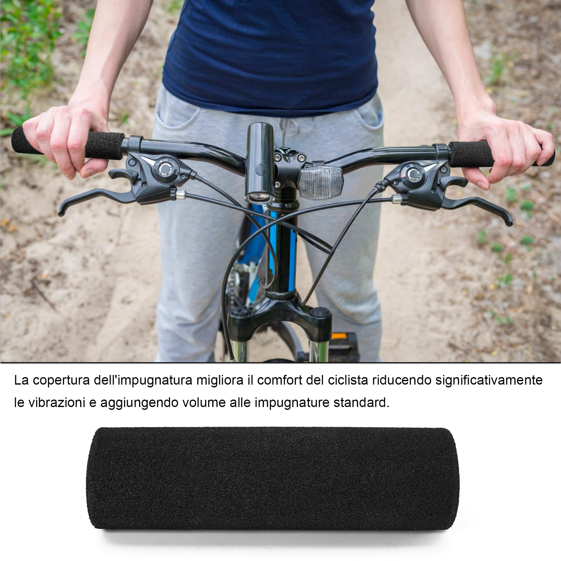 10 Pièces Séries Moto Sans Lacet Mousse Vibration Confort Guidon