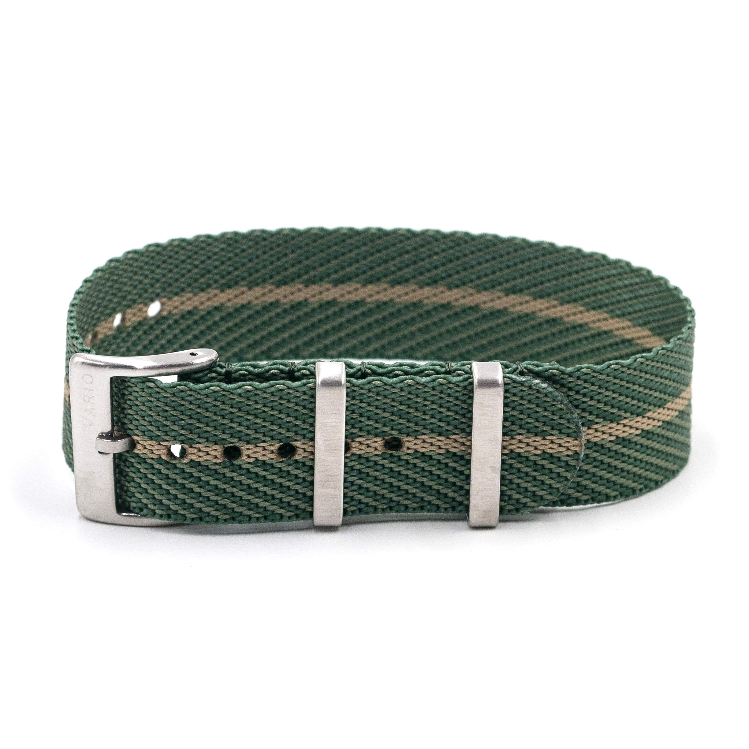 Vario Twill Weaved Nylon Premium Replacement Watch Band | Choice of Colour and Width (20mm 22mm)