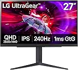 LG 27GR83Q-B 27-inch Ultragear QHD (2560x1440) IPS Gaming Monitor, 240Hz,