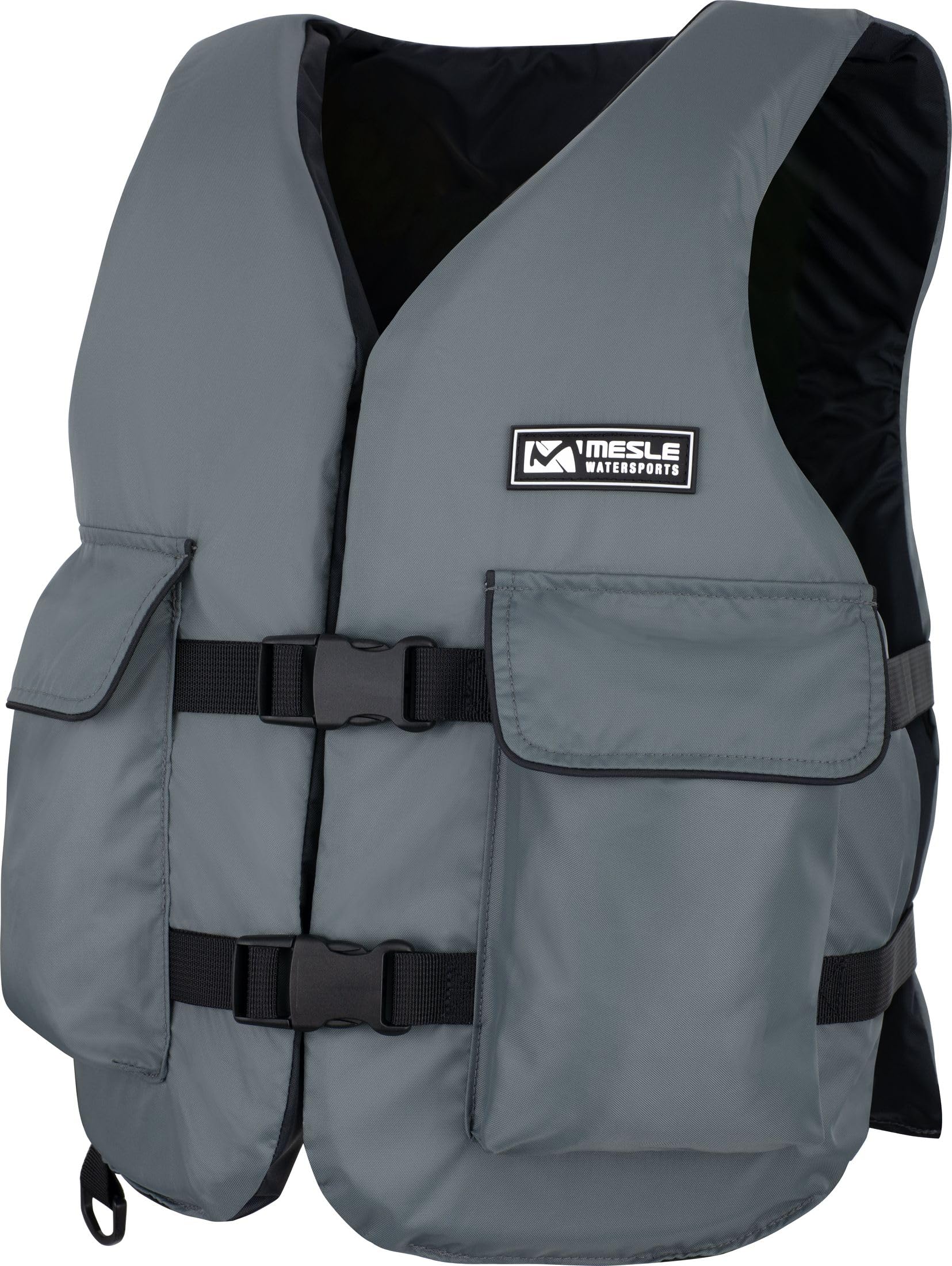 Mesle Gilet de Flottaison Peche Fisherman avex Poches, 50N Adulte 40-150 kg pour Sup, Kayak, Bateau