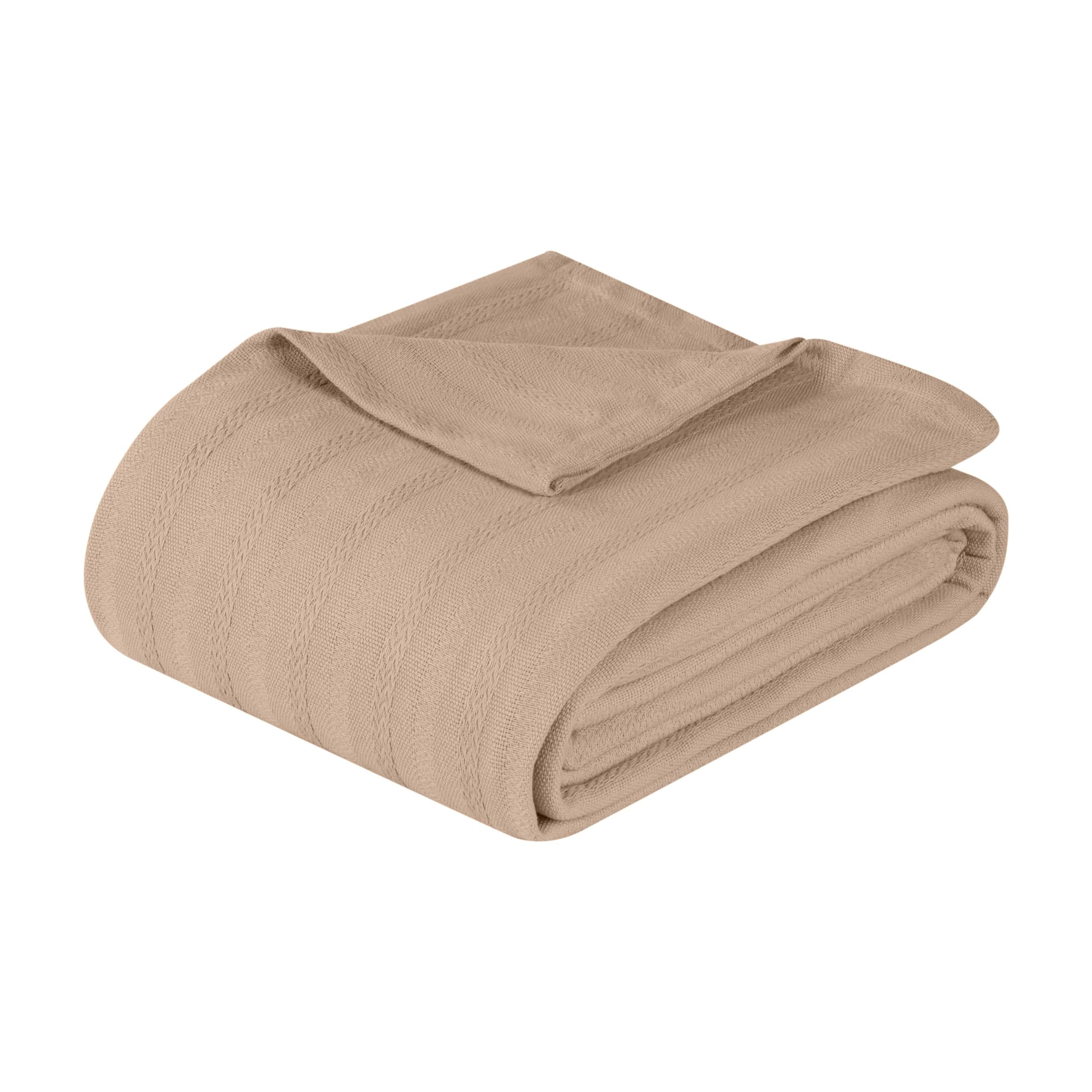 Couverture tissée rayée Superior Clara | Plaid en coton texturé haut de gamme