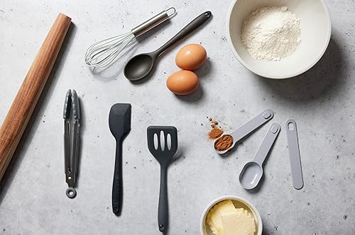 Miniatura 1 de Juego de utensilios de silicona de 5 piezas (azul marino, mini)