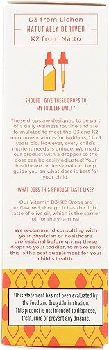 Miniatura 2 de Vitamina D3 | Vitamina K2 | Vitamina D3 K2 Spray | Suplemento líquido de vitamina K2 D3 para niños pequeños | Suplemento para niños para absorción