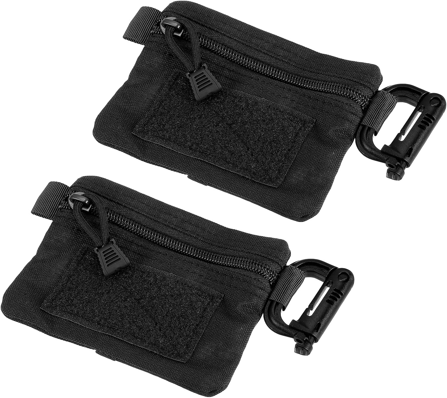 Small Admin Pouch Nylon Zipper Pouch Storage Pocket with Hook