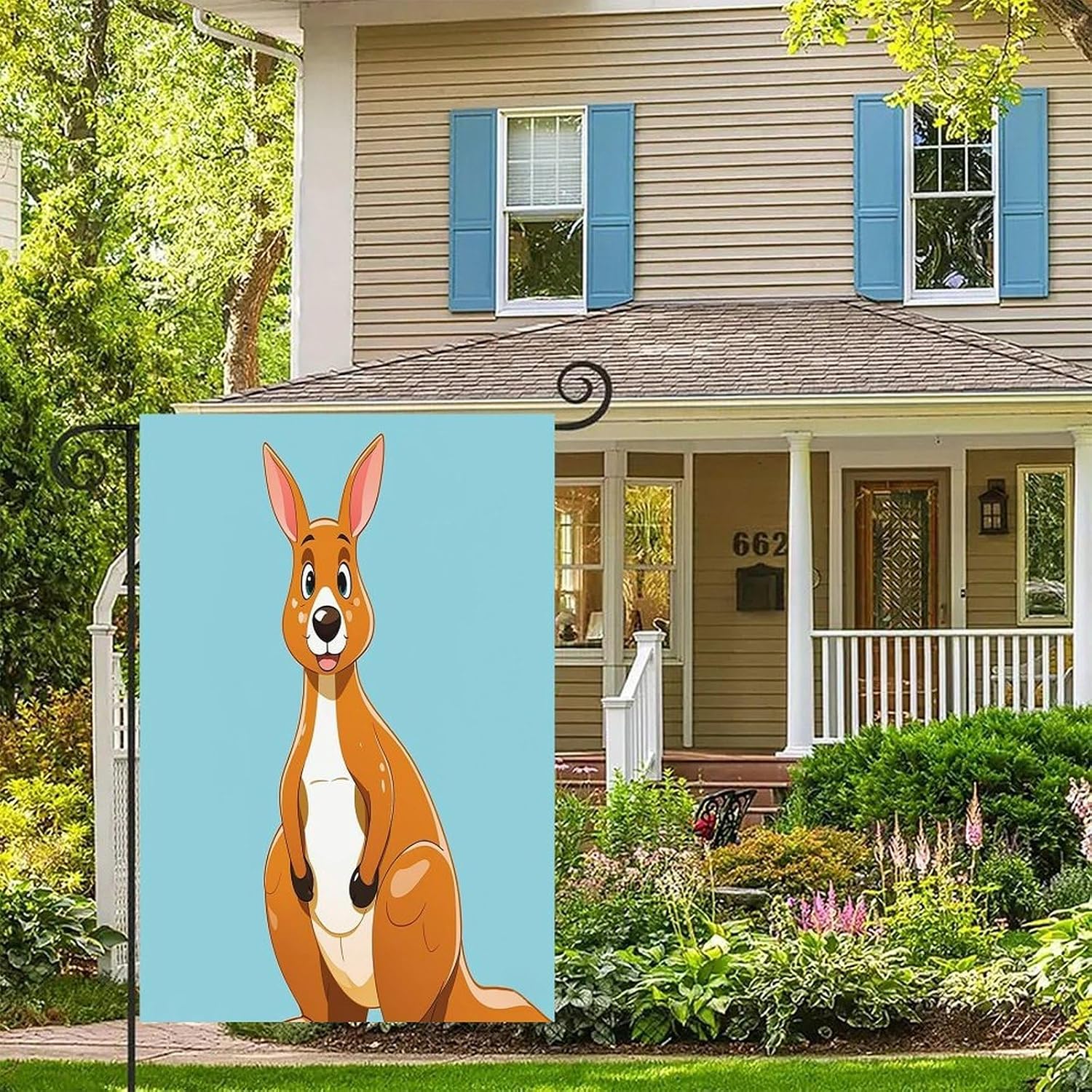 Funny Kangaroo Seasonal Holiday Garden Flag 12x18 Inch image 5