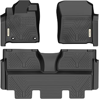 YITAMOTOR 2Gen Floor Mats Fits for 2014-2021 Toyota Tundra CrewMax Cab