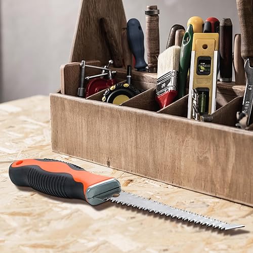 Miniatura 7 de AMERICAN MUTT TOOLS Sierra para paneles de yeso de doble cara - Sierra Jab para paneles de yeso de 6 pulgadas con agarre ergonómico - Herramienta de