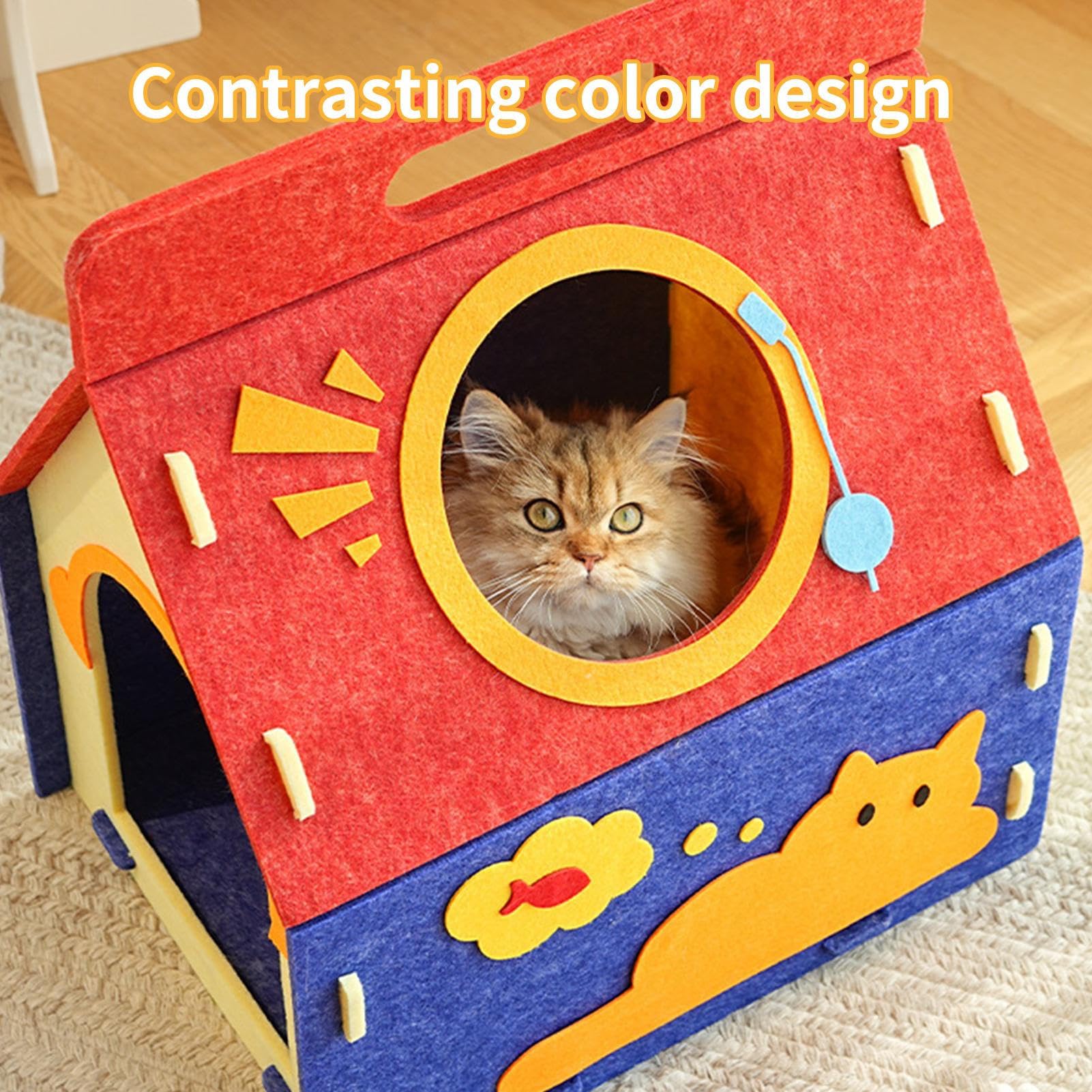 Cuccia Chiusa Adatta A Gatti Cuccia Chiusa per Animali Domestici | Moderno Con Forma Di Tana Per Piccoli Animali Per Cuccioli Gatti e Cani per Interni Casa Soggiorno Inverno