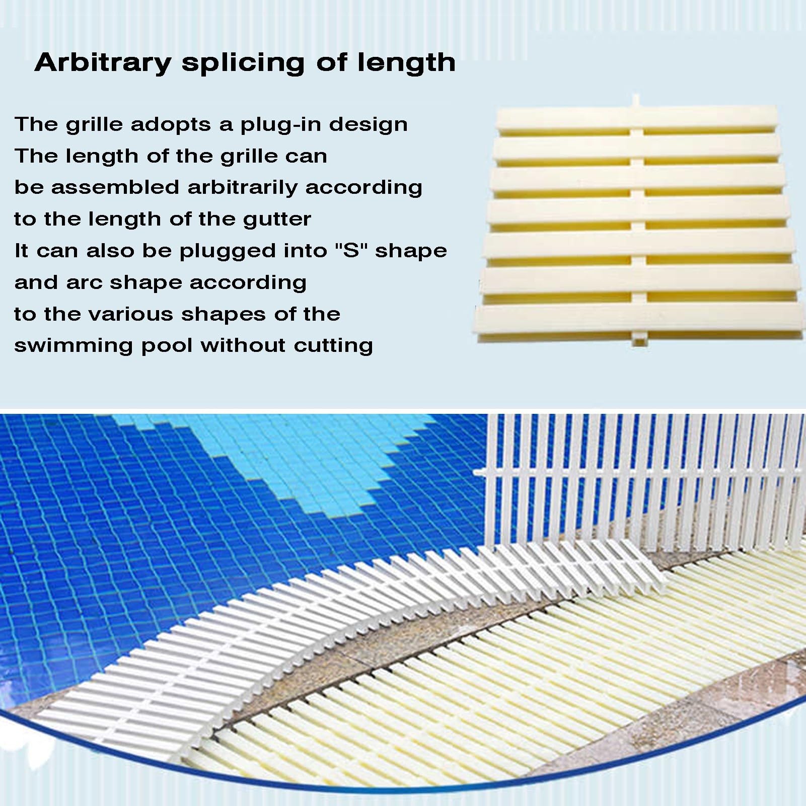 Conector ABS de 3 vías for Rejillas de Piscinas/Cubiertas de Rejillas
