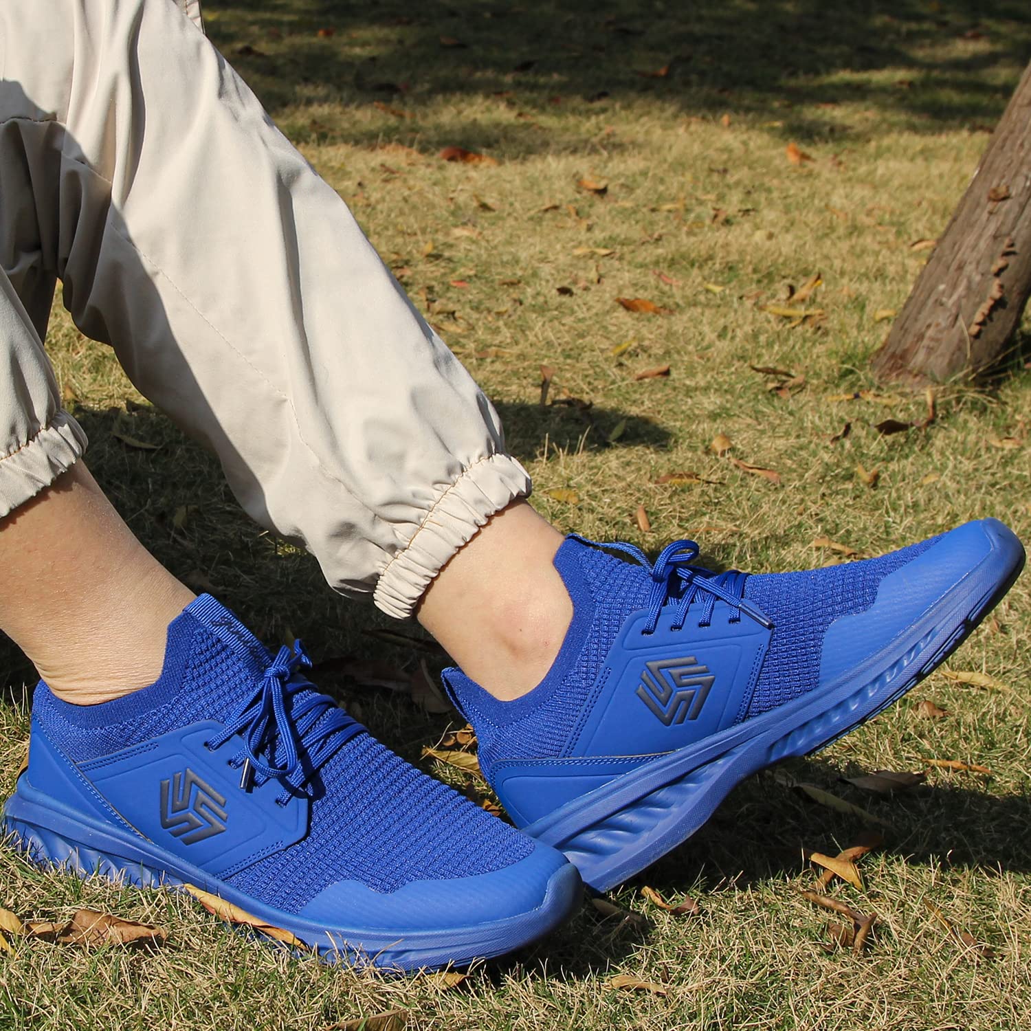 Giniros Sneakers Uomo Scarpe Running Ginnastica Corsa Camminata Leggere Traspiranti Casual Sportive Palestra Trekking Tennis Trail Mesh Basket Comode Outdoor Fitness Jogging Lavoro Scarpe