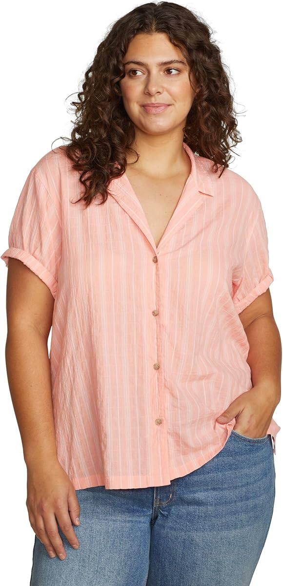 Eddie Bauer Wt Ss - Camisa de campamento plegable para mujer