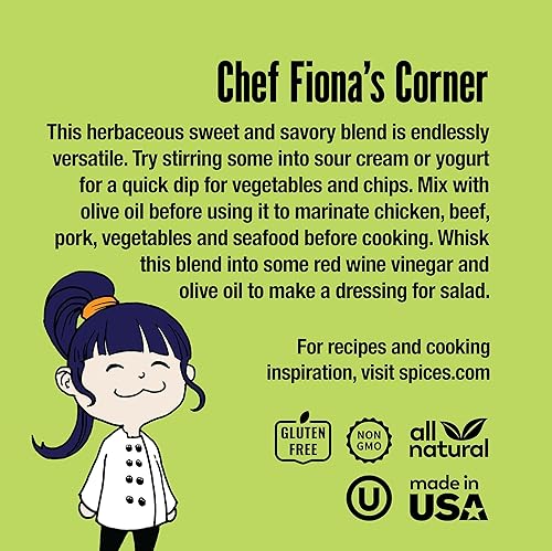 Miniatura 5 de The Spice Lab Condimento de albahaca dulce, recipiente de albahaca dulce y ajo, mezcla de especias perfecta para sabroso adobo de pollo, carne de