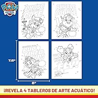 Vista 6 de Paw Patrol Aqua Art, Colorea 4 páginas de Aqua Art reutilizables con un bolígrafo de agua, actividades reutilizables sin desorden para niños
