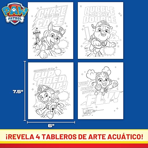 Miniatura 6 de Paw Patrol Aqua Art, Colorea 4 páginas de Aqua Art reutilizables con un bolígrafo de agua, actividades reutilizables sin desorden para niños