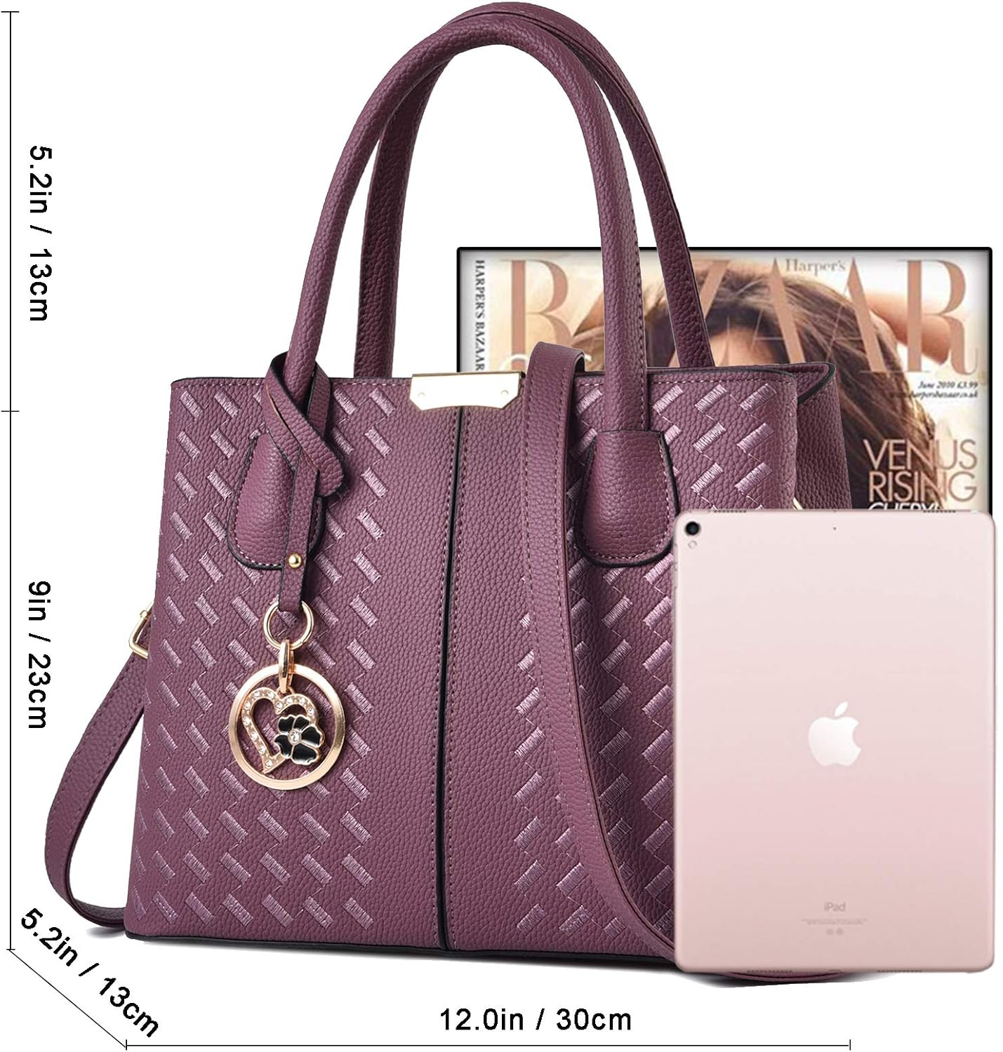 Purses and Handbags for Women Shoulder Tote Bags Top Handle Satchel - Image 5