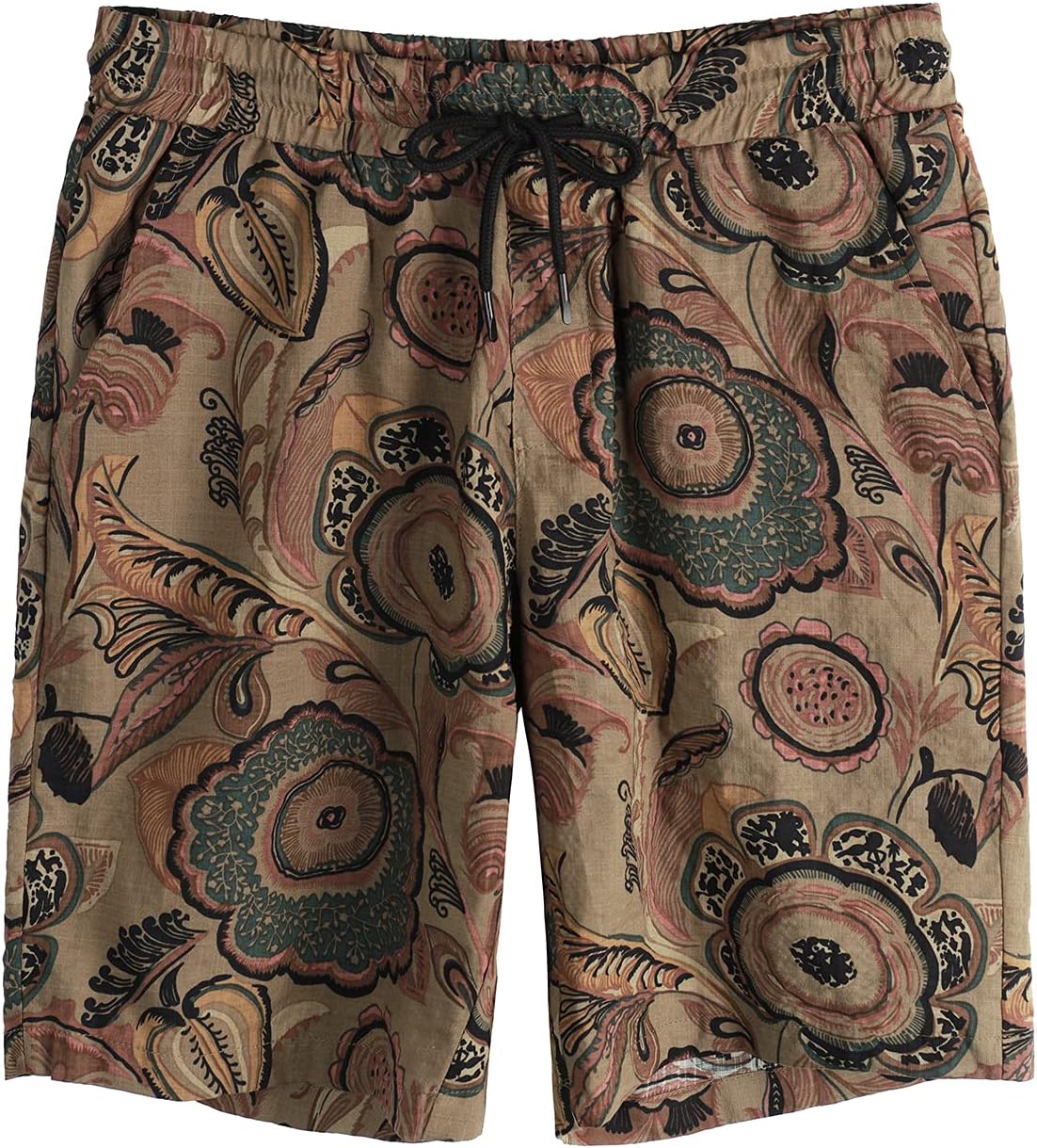 VATPAVE Mens Floral Hawaiian Shirts Short Sleeve Button Down Beach Shirts Suits - Image 5