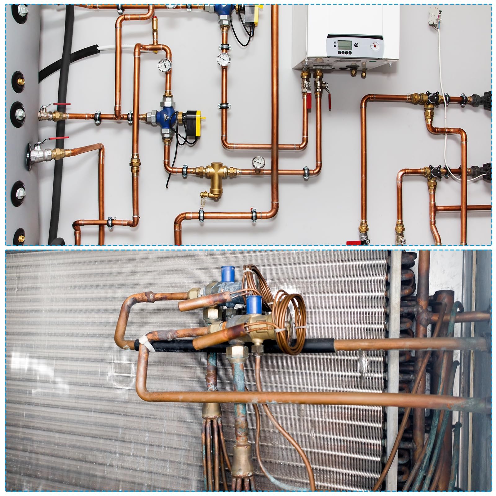 PATIKIL Accesorios de tubería de cobre con trampa P de 3/4 pulgadas, 4 piezas de conexión de soldadura de soldadura para HVAC, refrigeración, aire acondicionado, suministro de fontanería